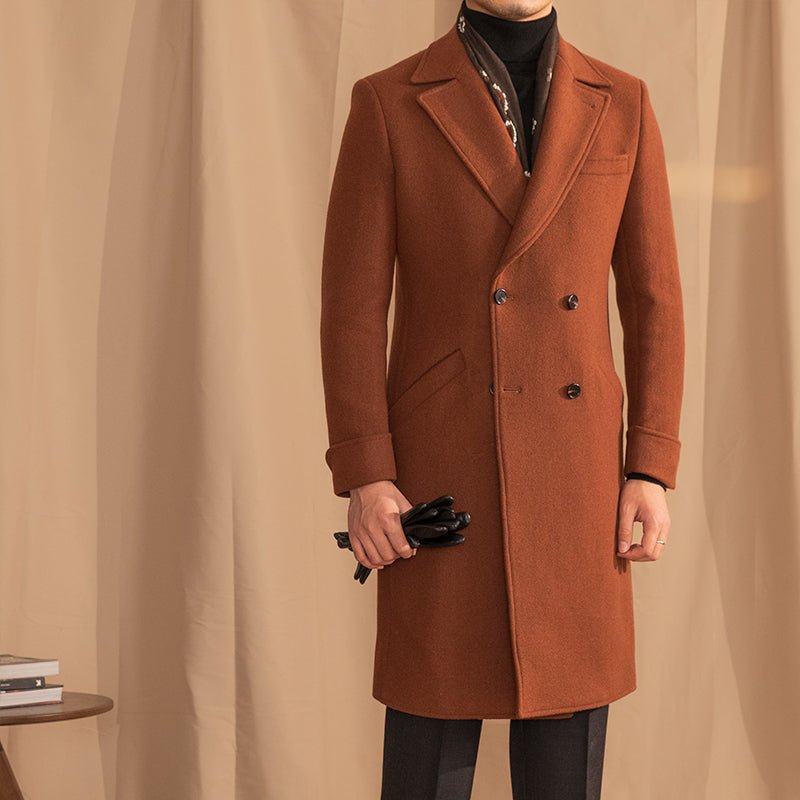 Warm Coat Double-breasted Mid-length Wool Overcoat - MOLATO